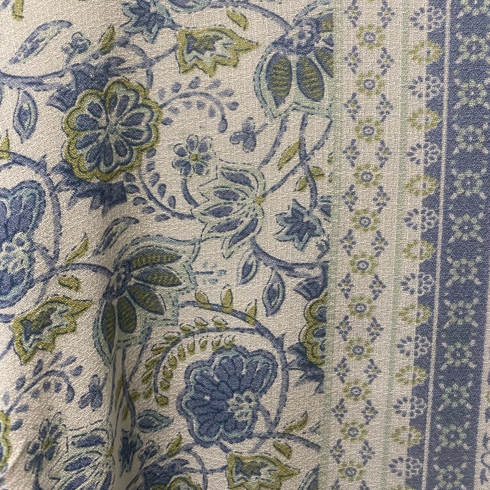 Cynthia Rowley Blue and White Floral Blouse - Picture 2 of 6